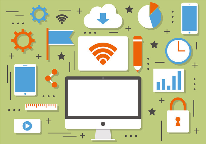 免費矢量技術和營銷元素